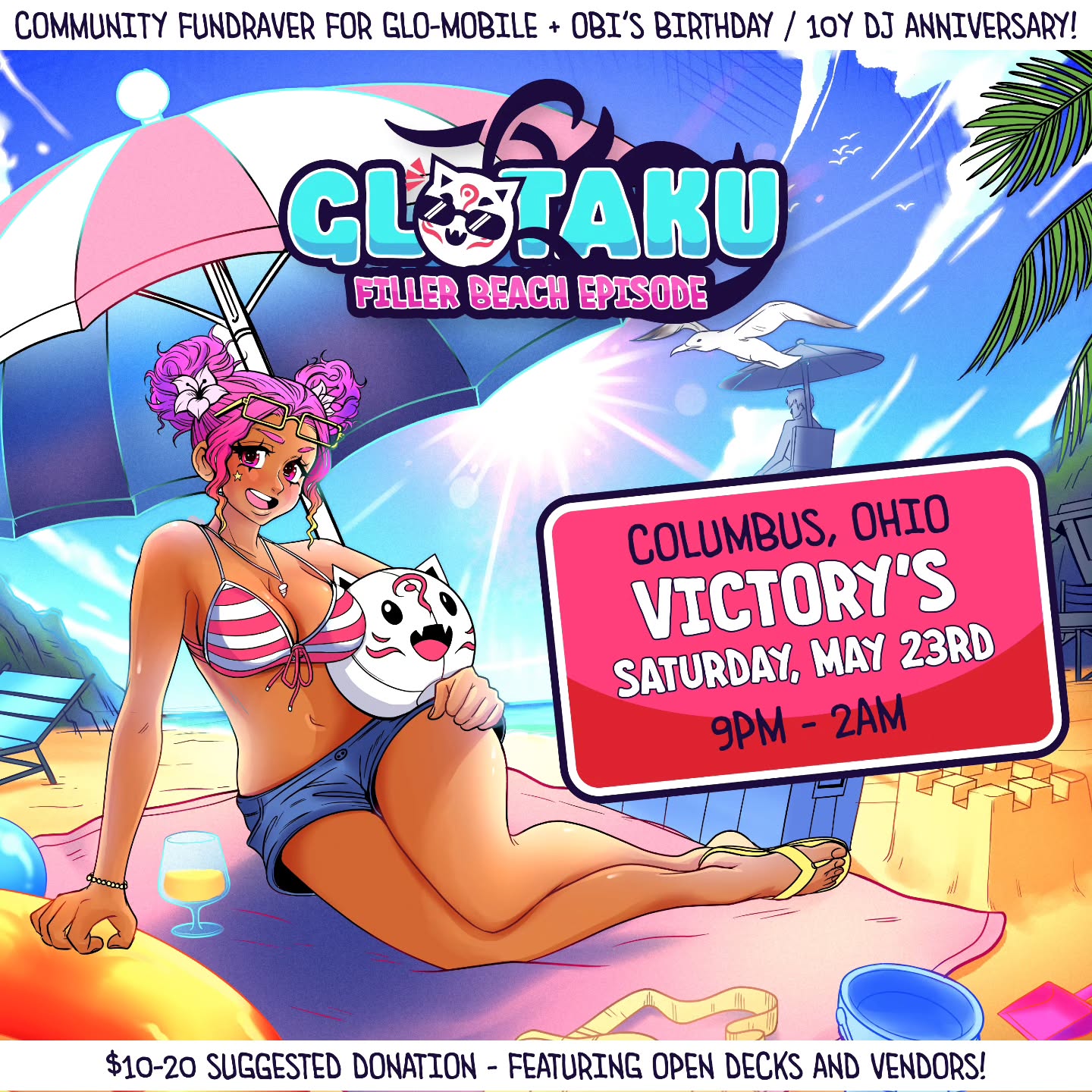Glotaku Filler Beach Episode promotional poster